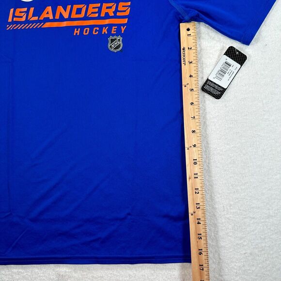 NHL NY Islanders Blue Orange Logo Hockey Short Sleeve T-Shirt Youth XL 18/20 New - Picture 6 of 10